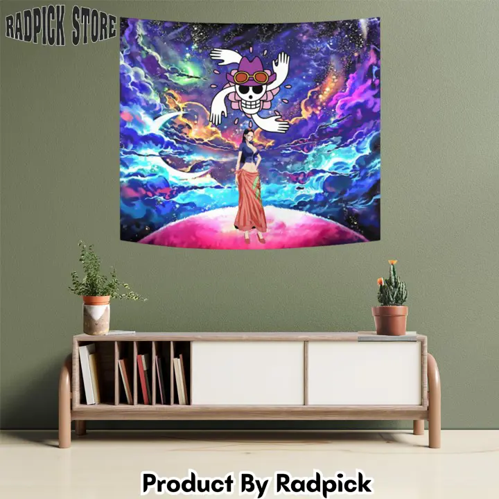 Nico robin tapestry custom galaxy anime wall decor  rp5941130